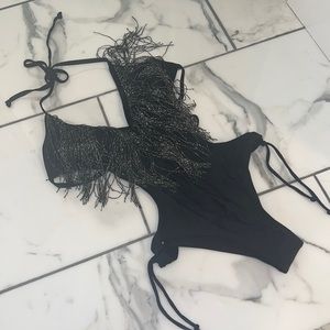 NWOT Fringe One Piece Swimsuit
